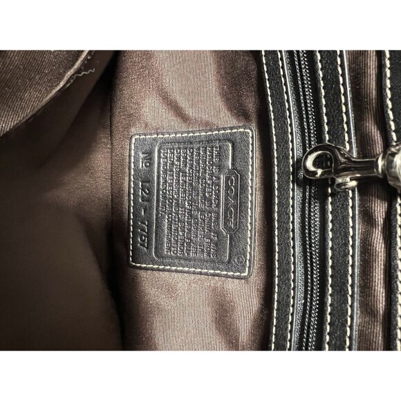 Coach Leather Tote w/ Crossbody Strap Vintage - Picture 12 of 12